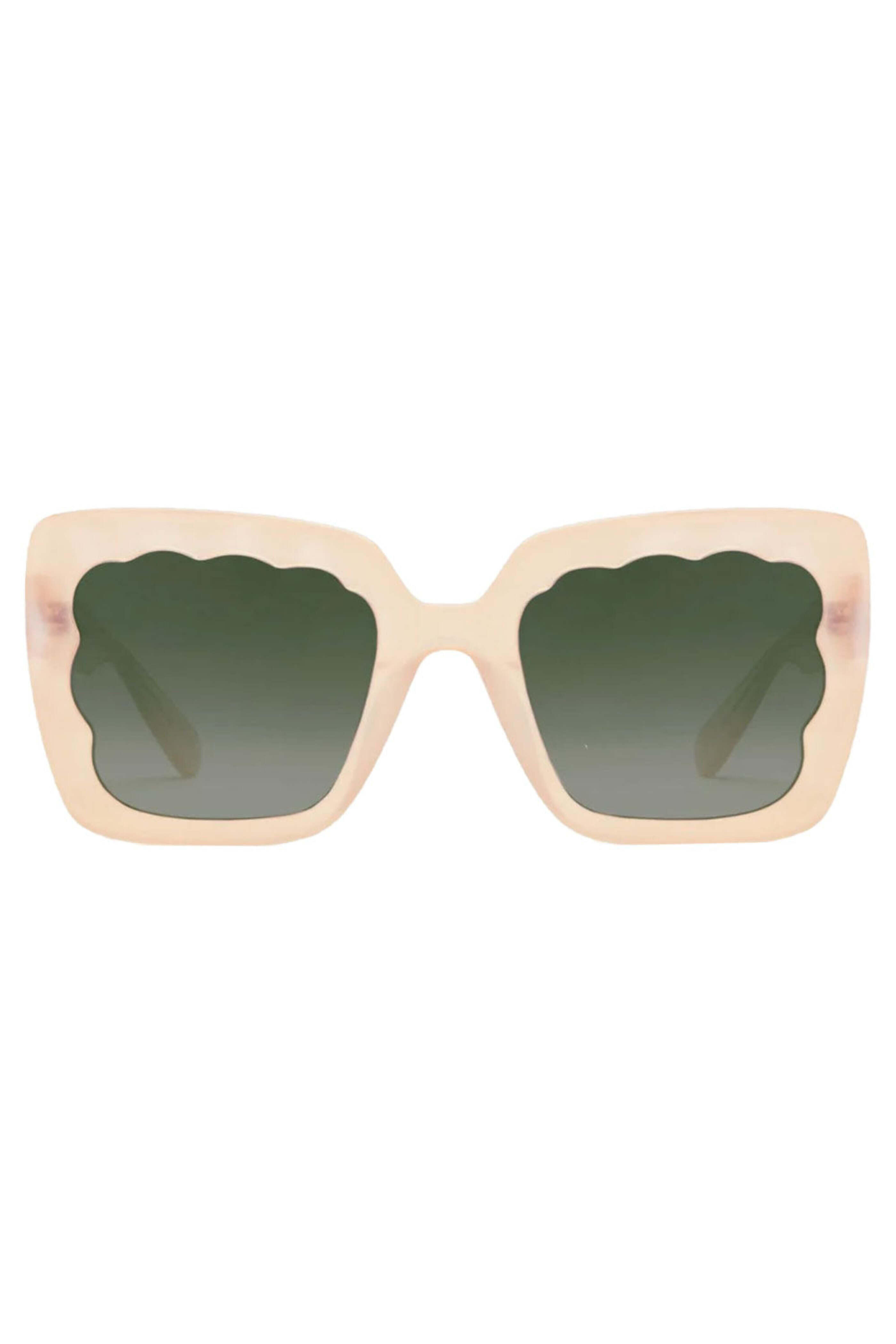 Krewe - Elizabeth Sunglasses in Iridescent Blonde Mirrored