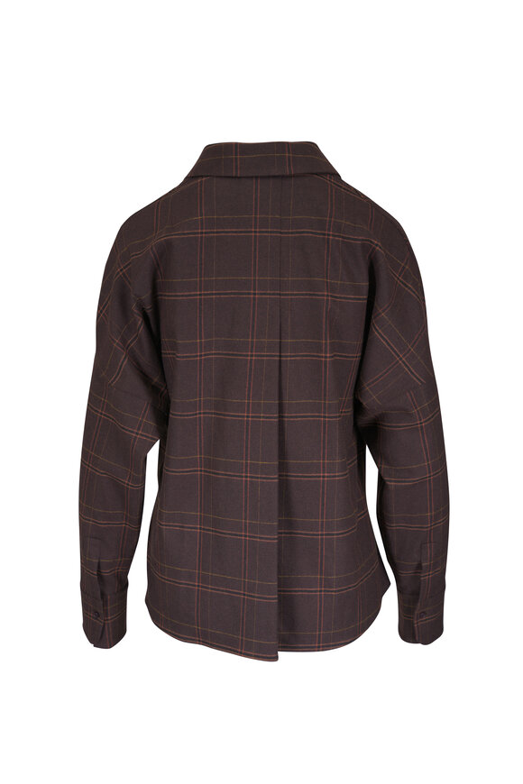 Akris Punto Espresso Spread Collar Blouse - view 2