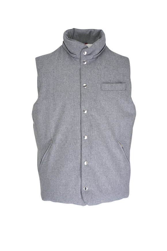 Brunello Cucinelli - Light Gray Wool Vest