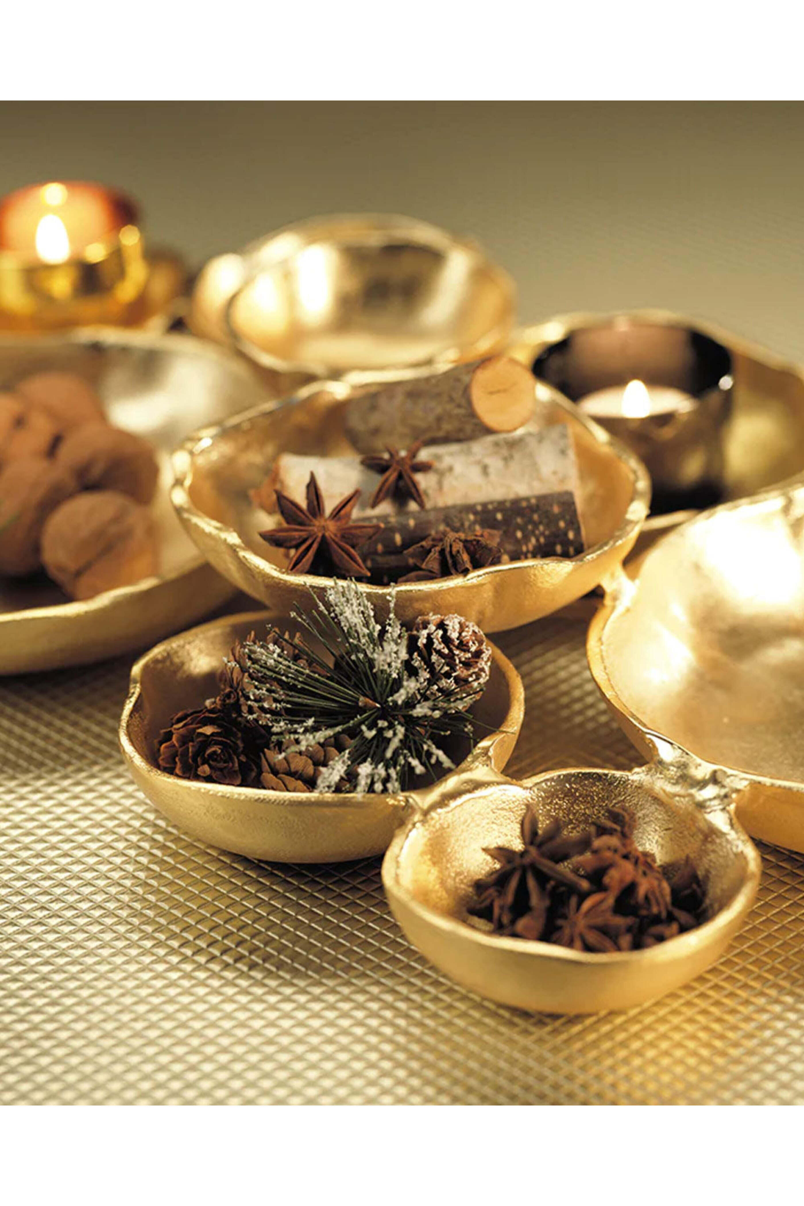 Zodax - Cluster of Nine Serving Bowls in Gold