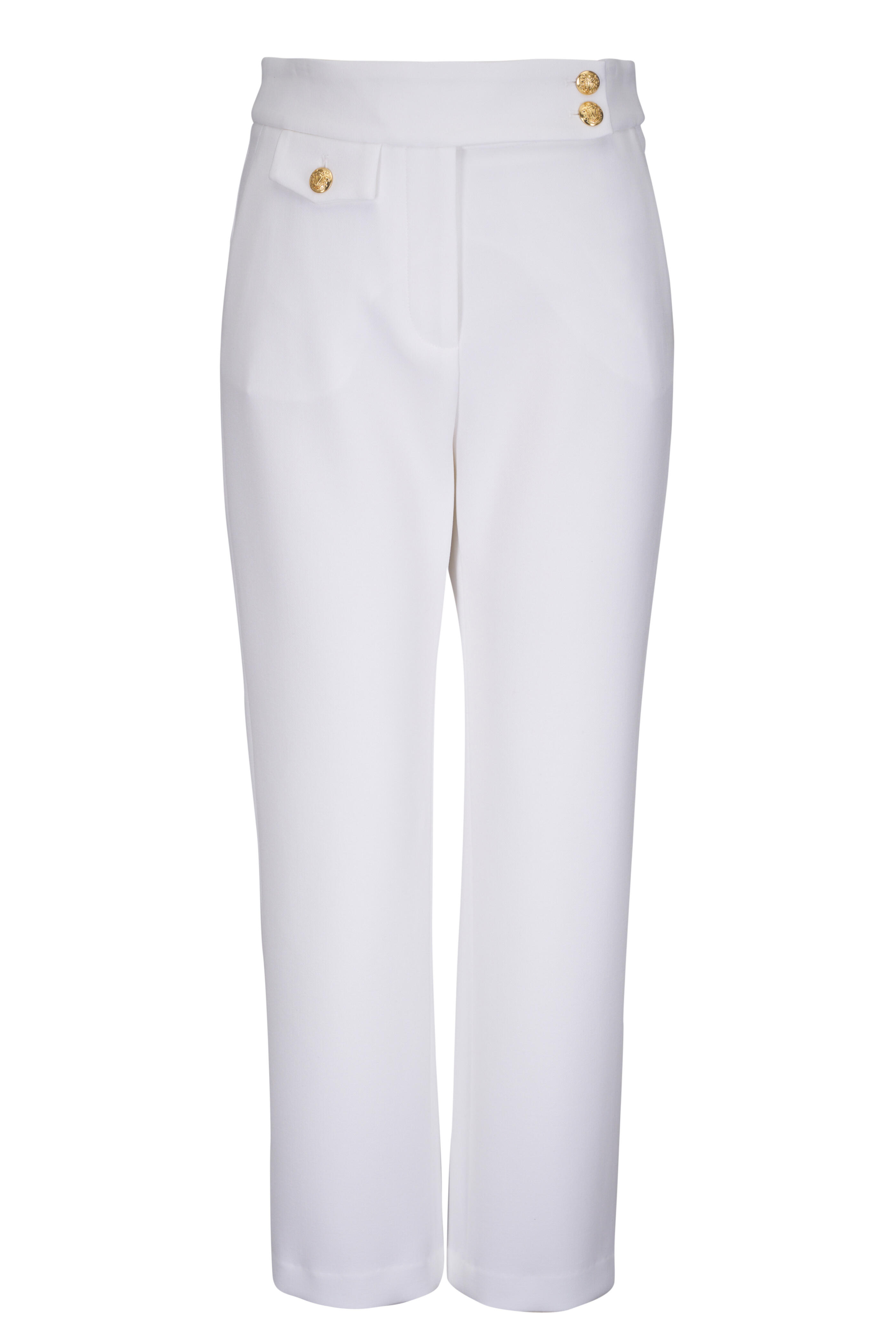 Veronica Beard - Renzo Off-White Stretch Pant