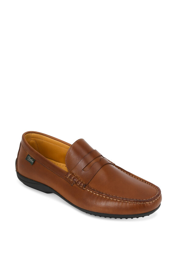 Paraboot - Cabrio Light Brown Leather Penny Loafer