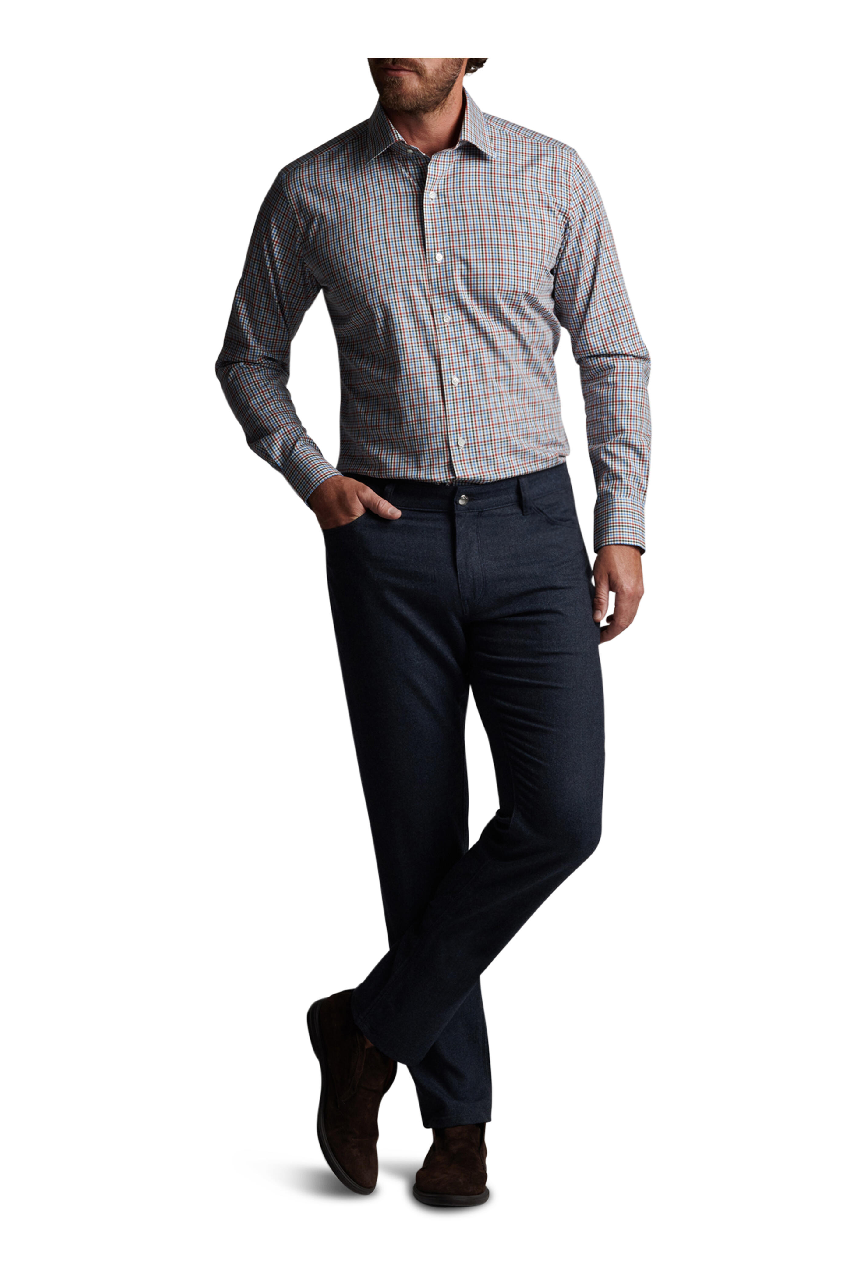 Peter Millar - Spice Vamp Check Cotton Sport Shirt