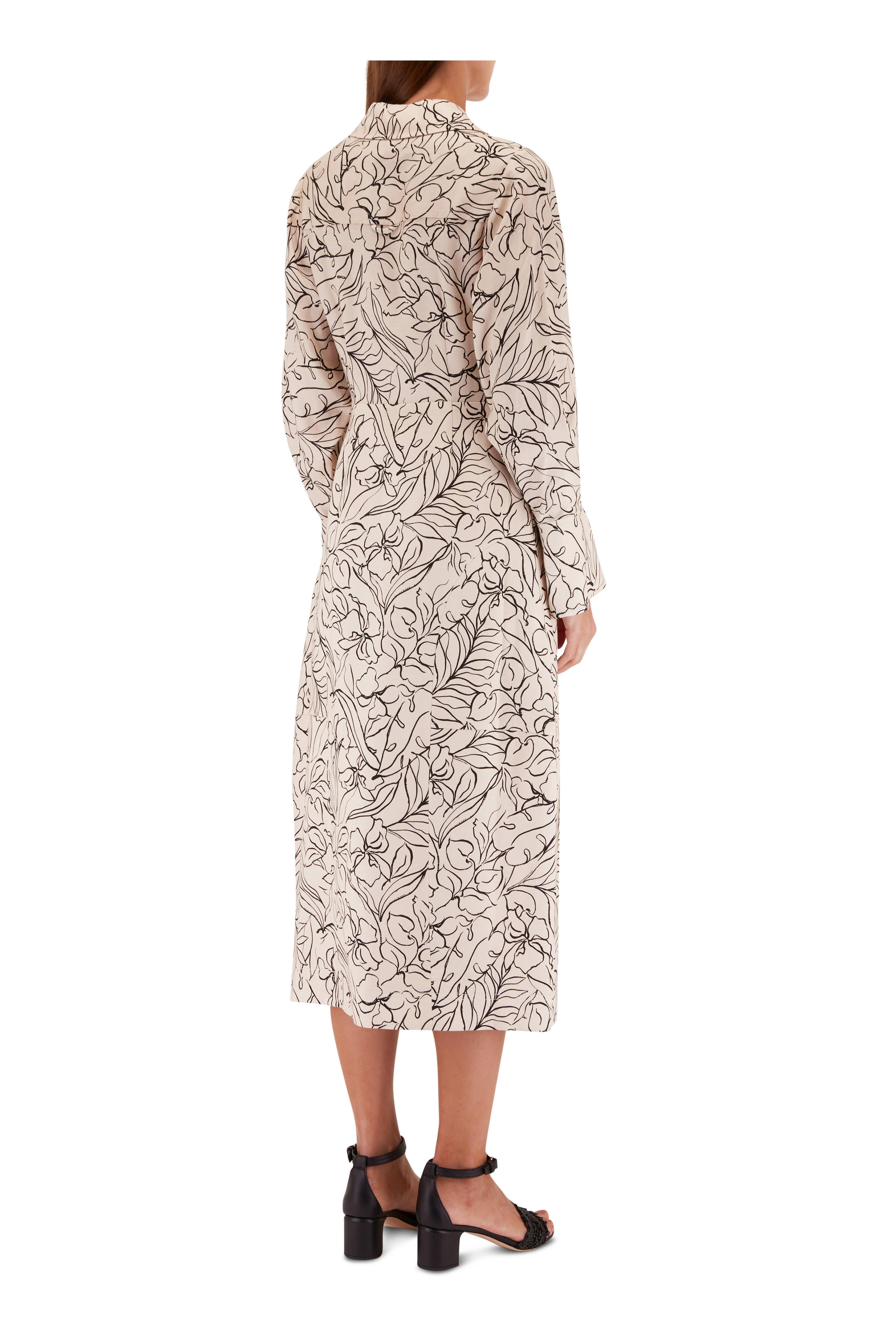 Simkhai - Lee Multicolor Print Long Sleeve Midi Dress