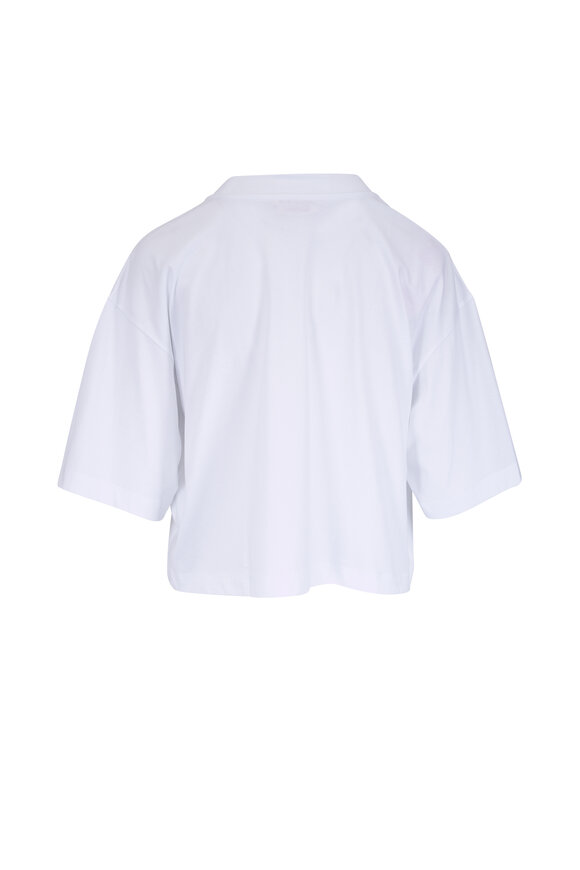 Marni Lily White Boxy Cropped T-Shirt - view 3