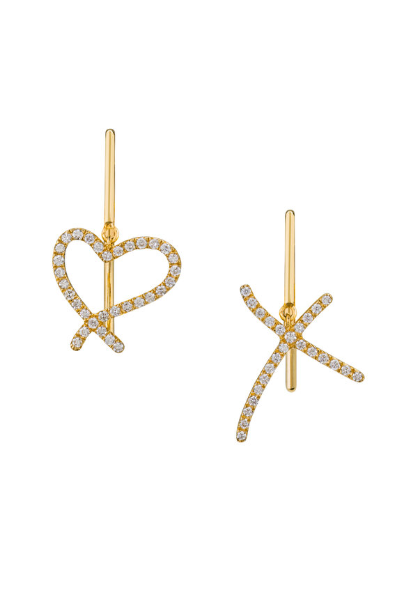 Stephen Webster - 18K Yellow Gold I Promise To Love You Earrings