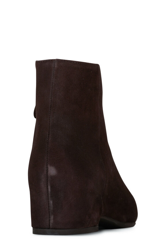 Aquatalia - Ulyssa Espresso Suede Ankle Boot, 30mm