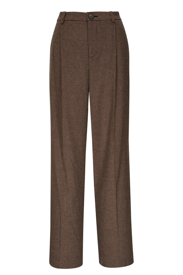 Ralph Lauren Women's Pleated Bi Stretch Jodhpur Pant Brown Size 12