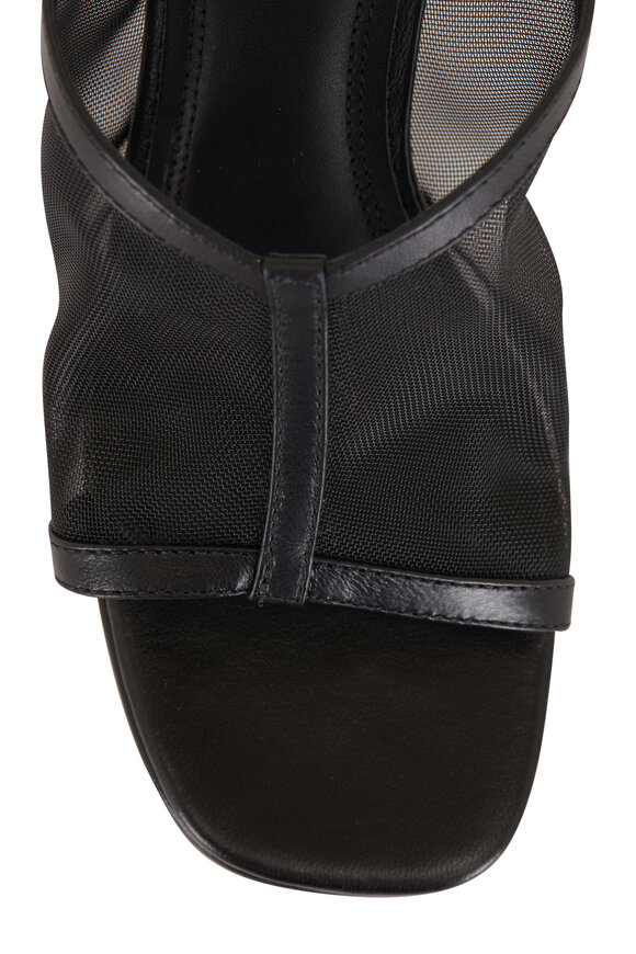 Mercedes Castillo - Marla Black Mesh Platform Slide, 110mm