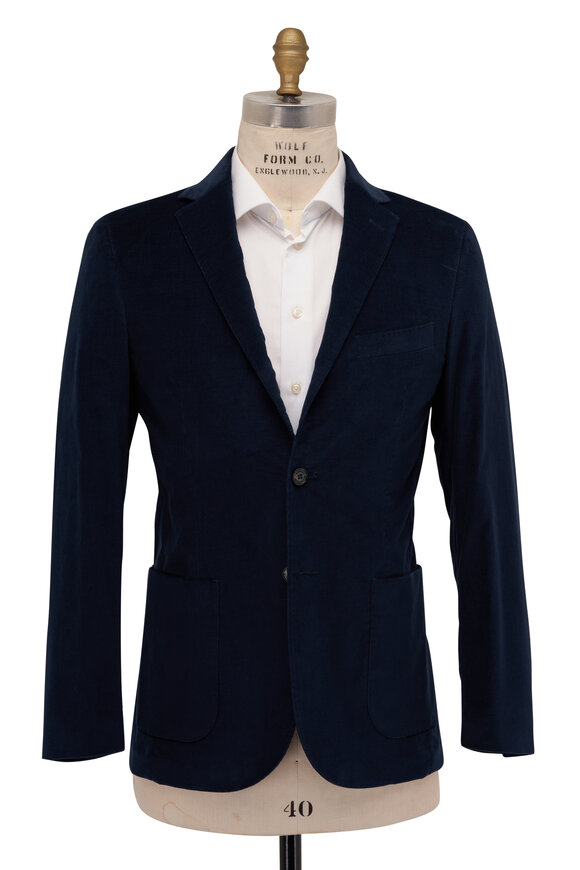 Maurizio Baldassari - Navy Courduroy Sportcoat 