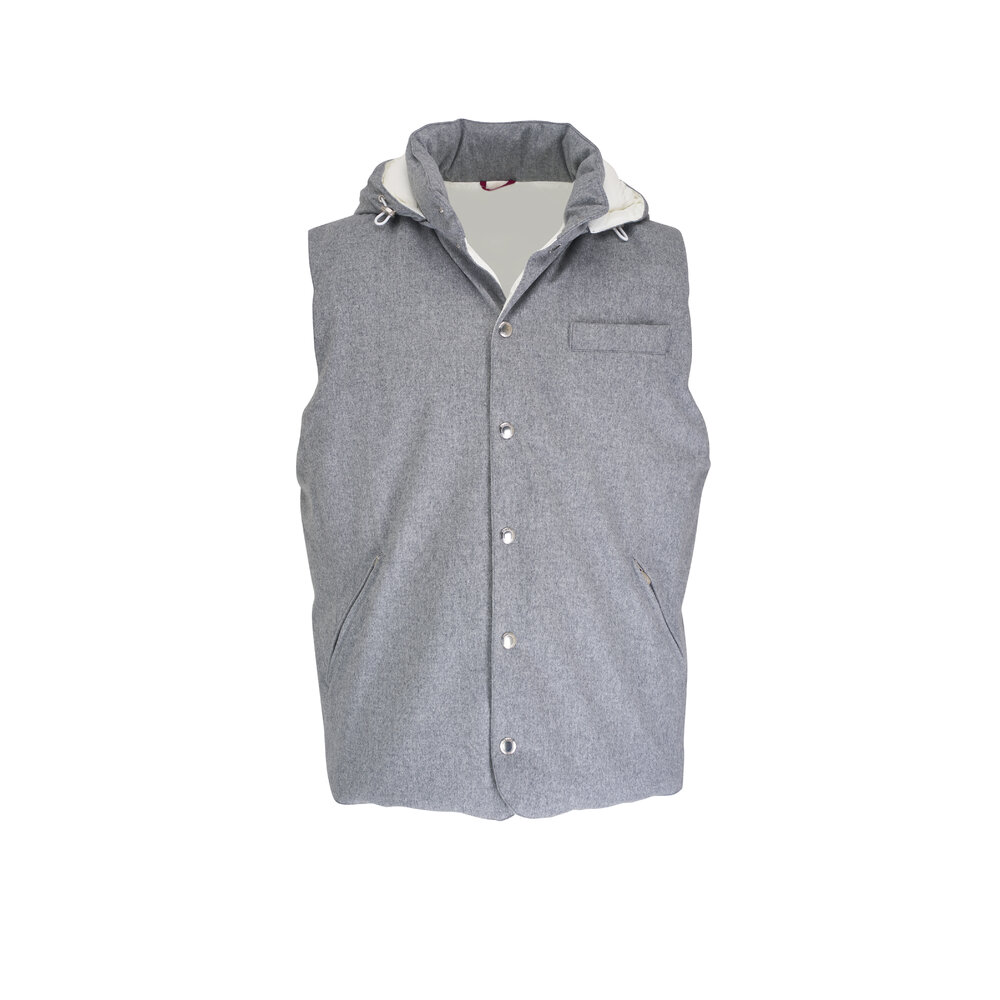 【関税＆送料込み】Brunello Cucinelli Logo Vest Brunello Cucinelli zip-front Logo Vest | Red | FARFETCH CA