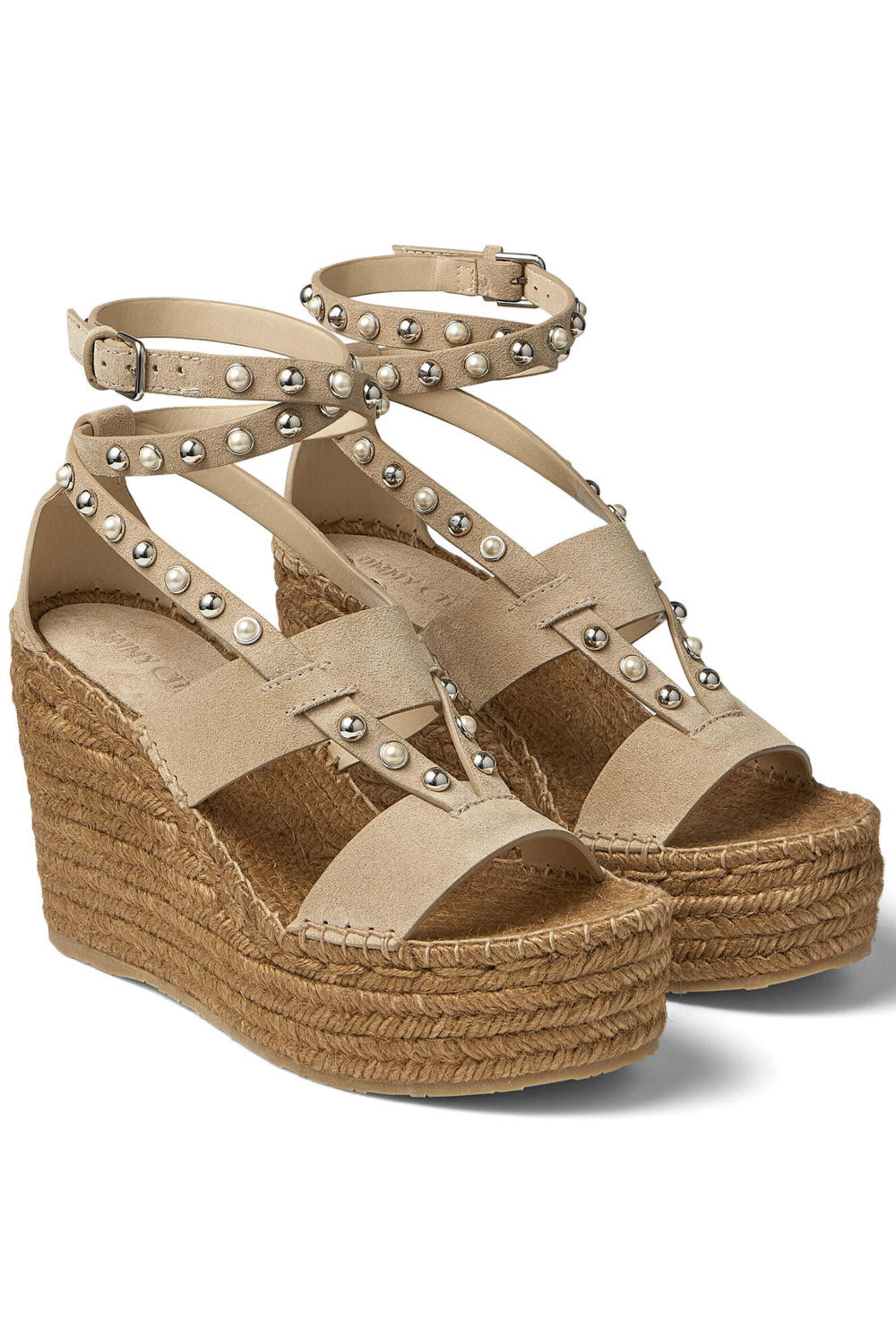 Jimmy Choo - Danica Espadrille Wedge in Sand Dune