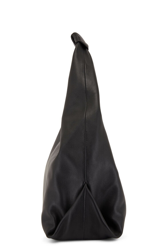 Khaite - Beatrice Black Leather Large Hobo Bag