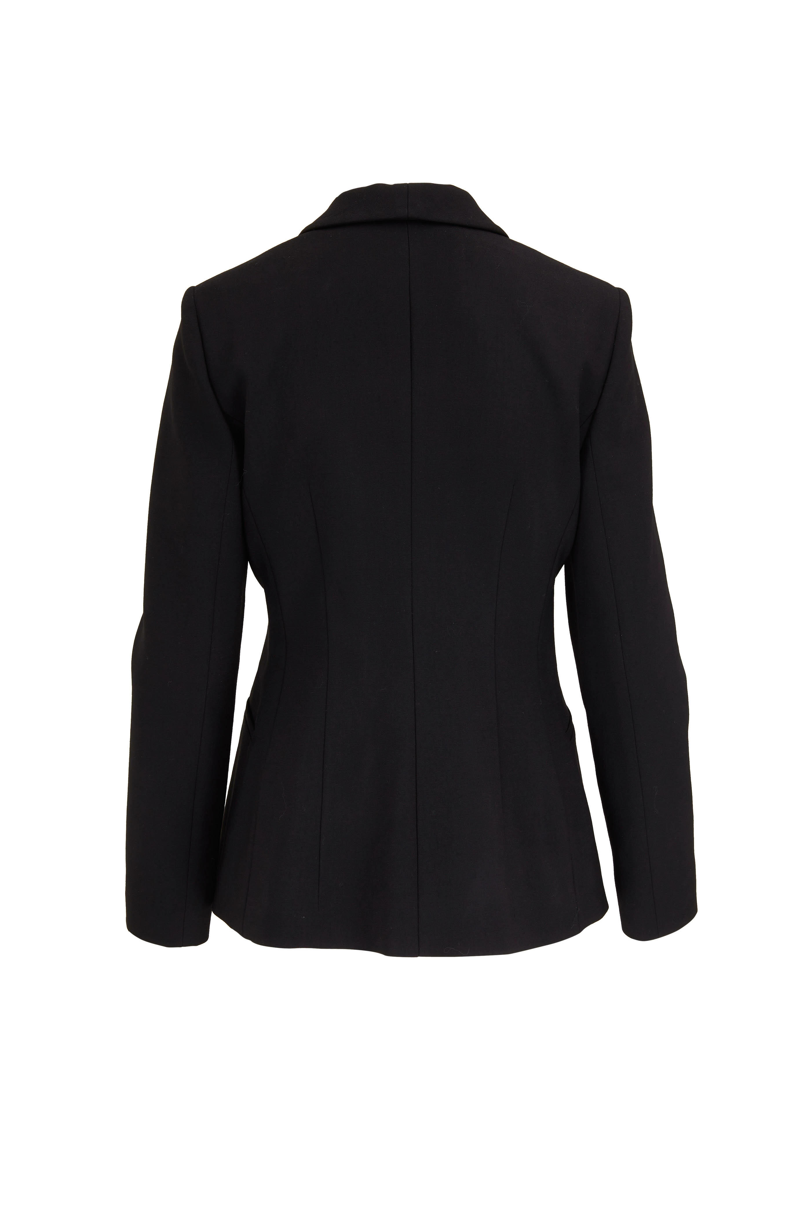 Carolina Herrera - Black Stretch Wool Tux Jacket