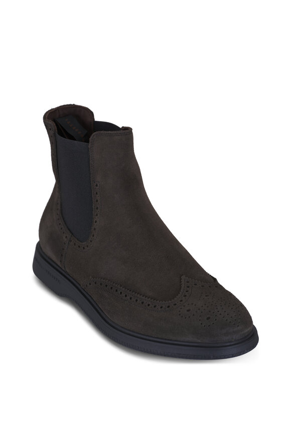 Fratelli Rossetti Dublin Anthracite Suede Chelsea Boot