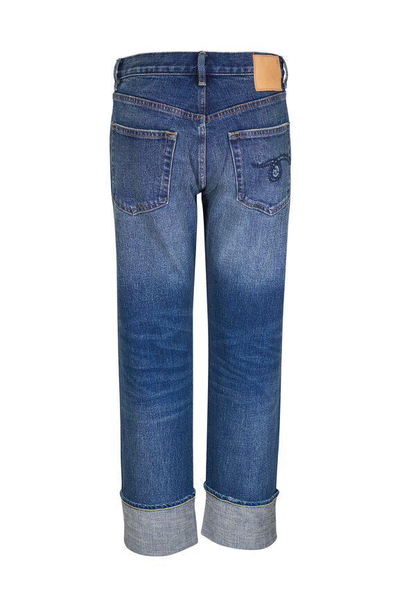 R13 Cuffed Denim Boyfriend Jean - view 2