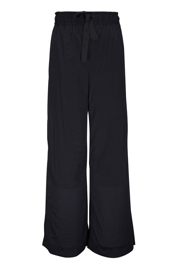 KZ_K Studio Glazed Cinched Black Drawstring Pant - view 1