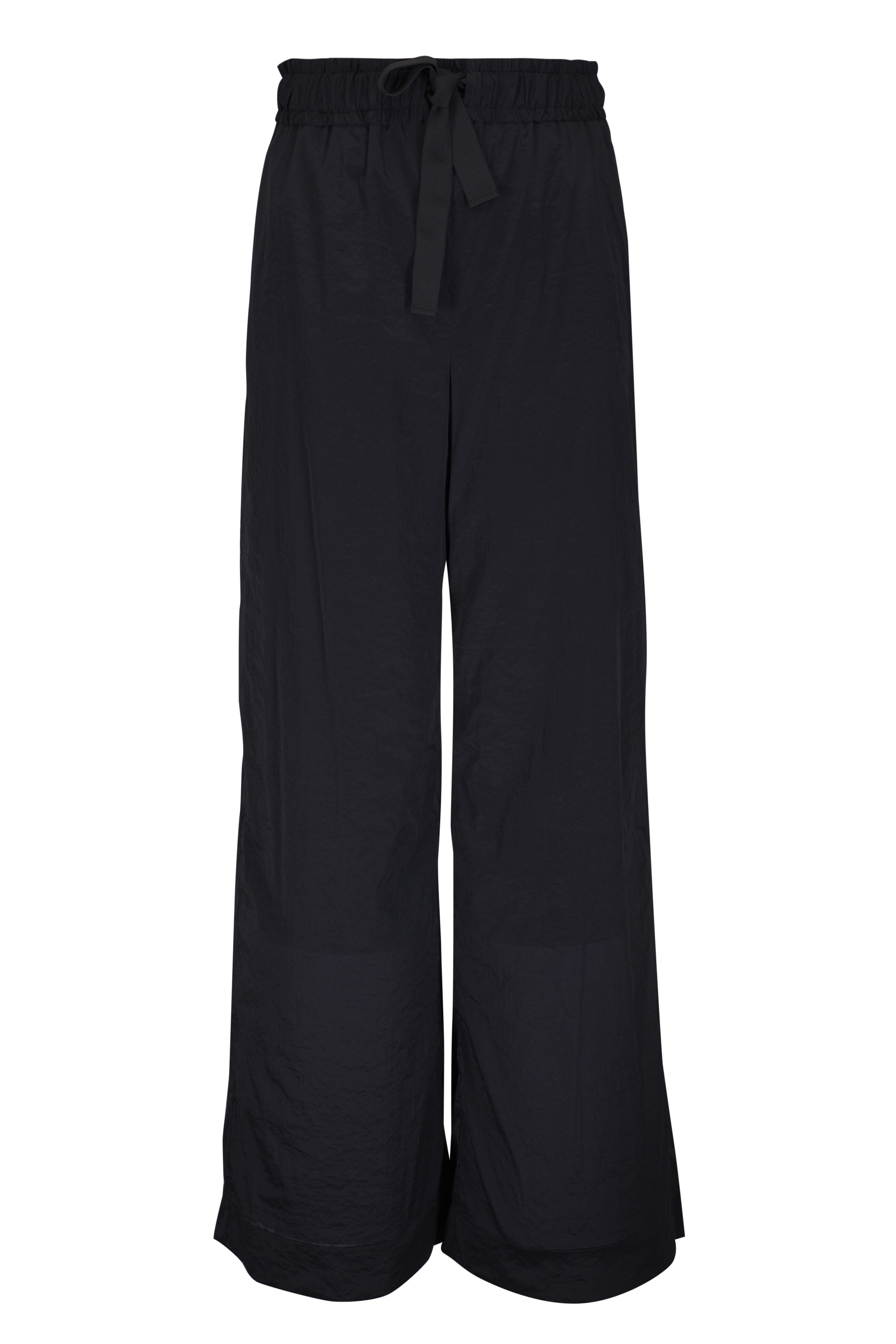 KZ_K Studio - Glazed Cinched Black Drawstring Pant - view 1