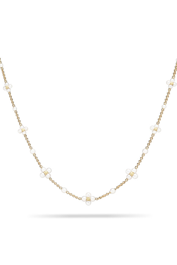 Paul Morelli 18k Yellow Gold Pearl Necklace - view 1