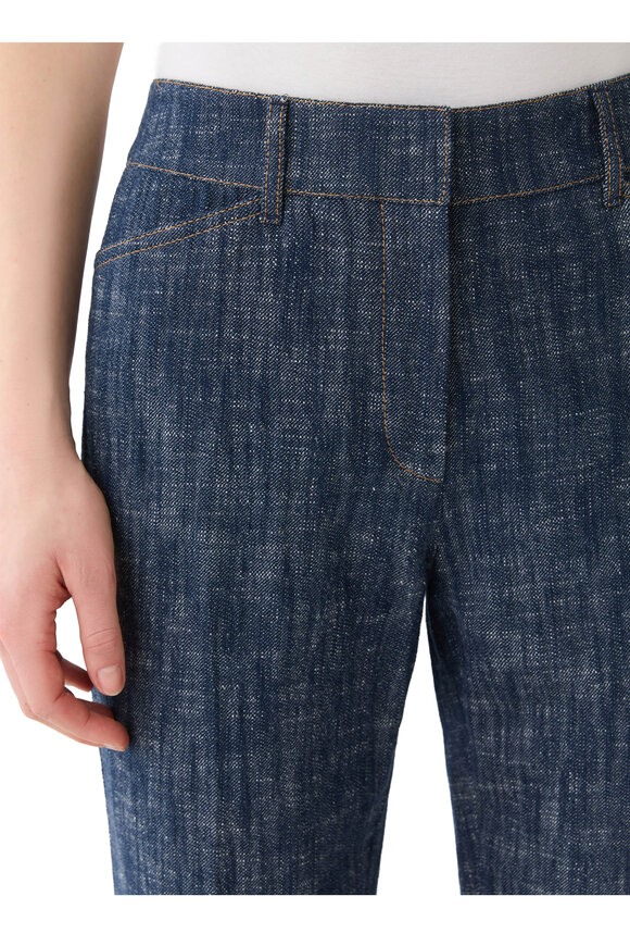Lafayette 148 New York Reade Indigo Flare Leg Pant - view 4