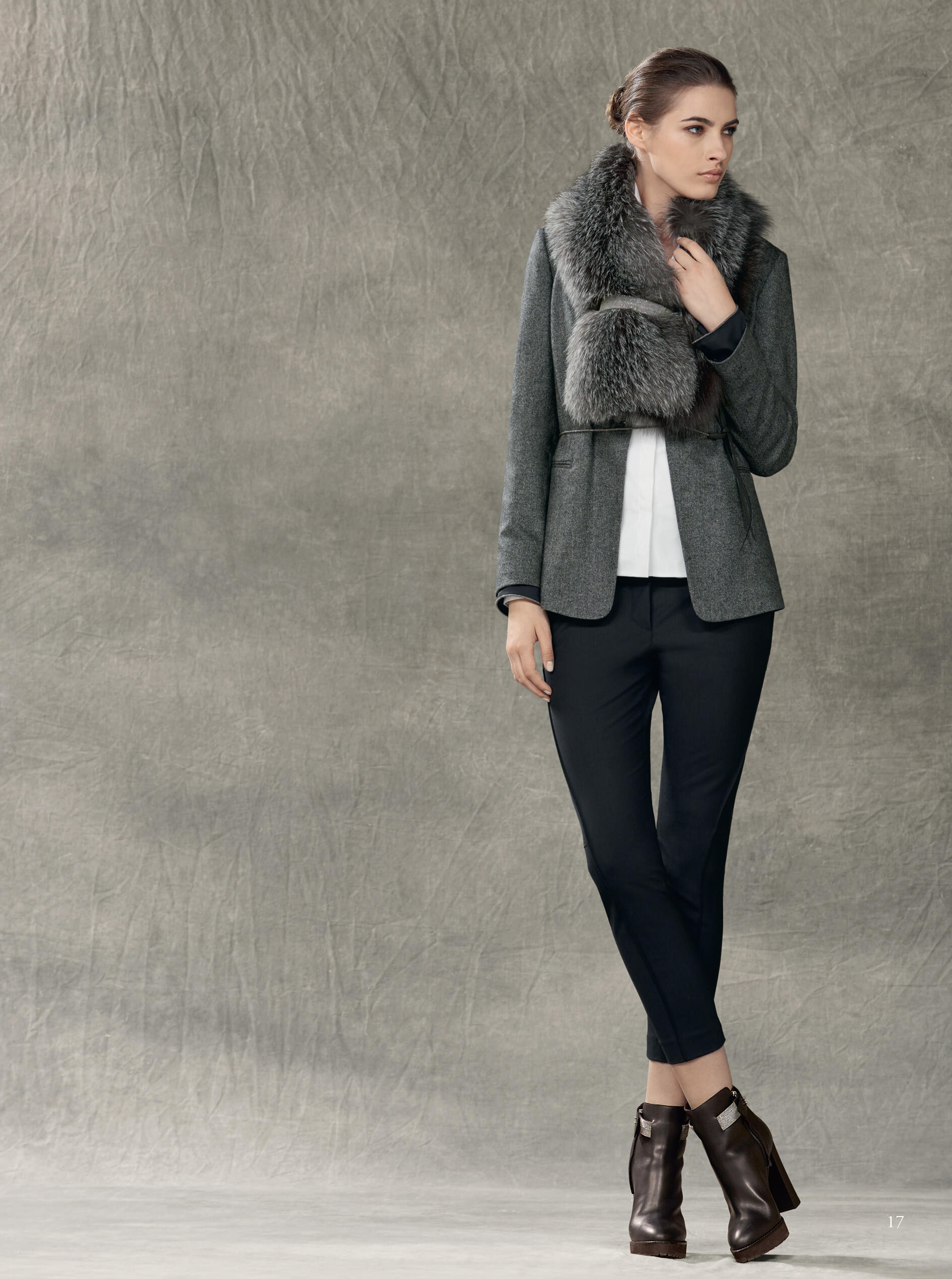 Brunello Cucinelli - Silver Fox Monili Cuff Neck Wrap