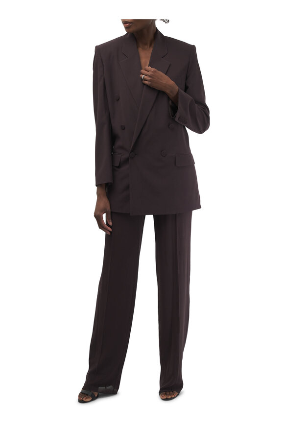 Saint Laurent - Chocolate Silk Crepe Pant