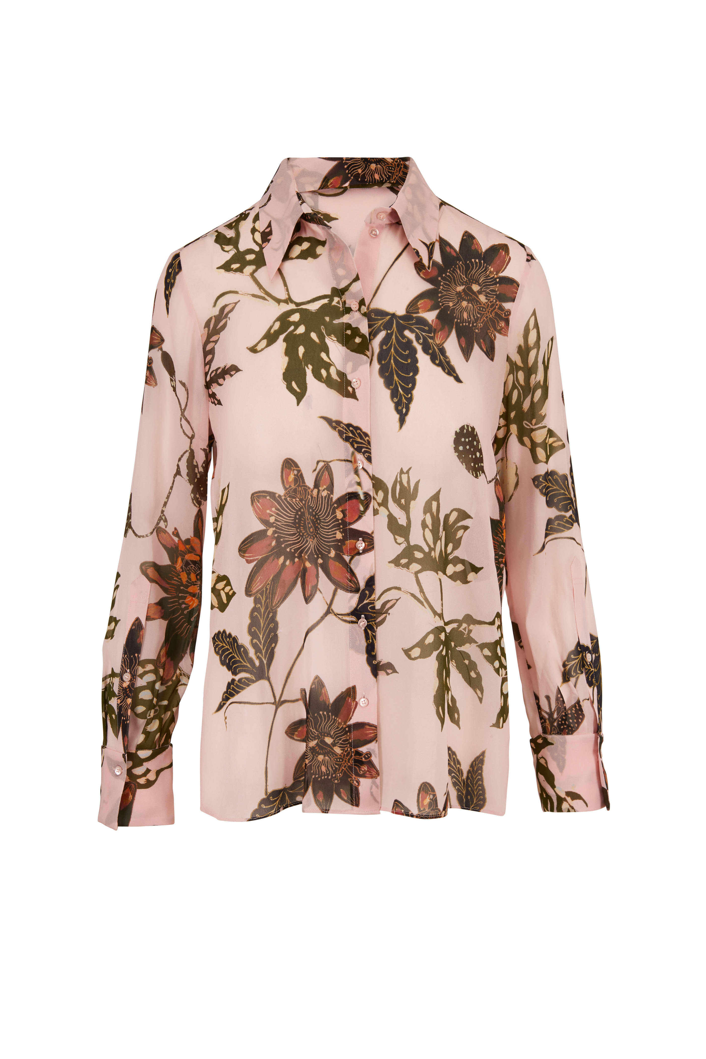 Dorothee Schumacher - Floral Transparencies Blush Pink Blouse