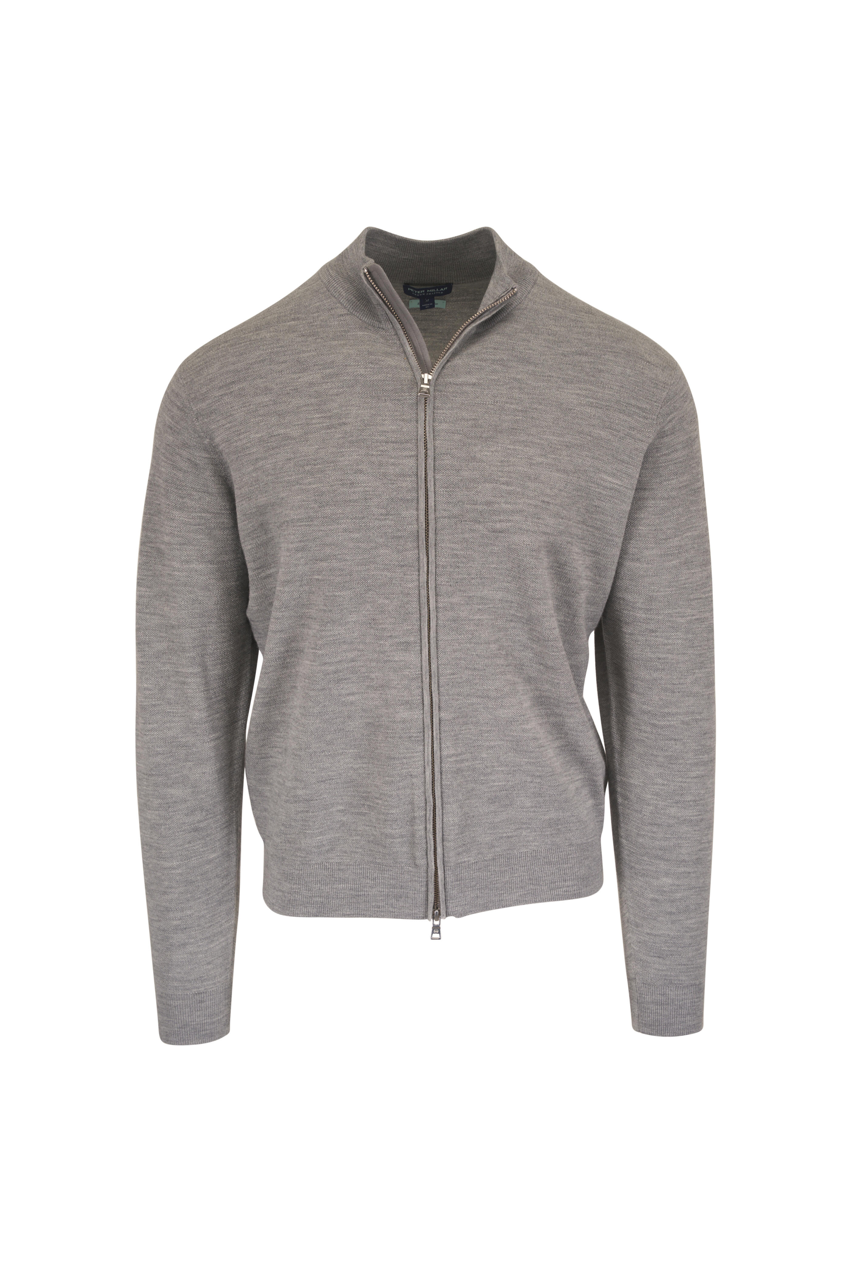 Peter Millar - Crown Crafted Gray Full Zip Sweater - view 1