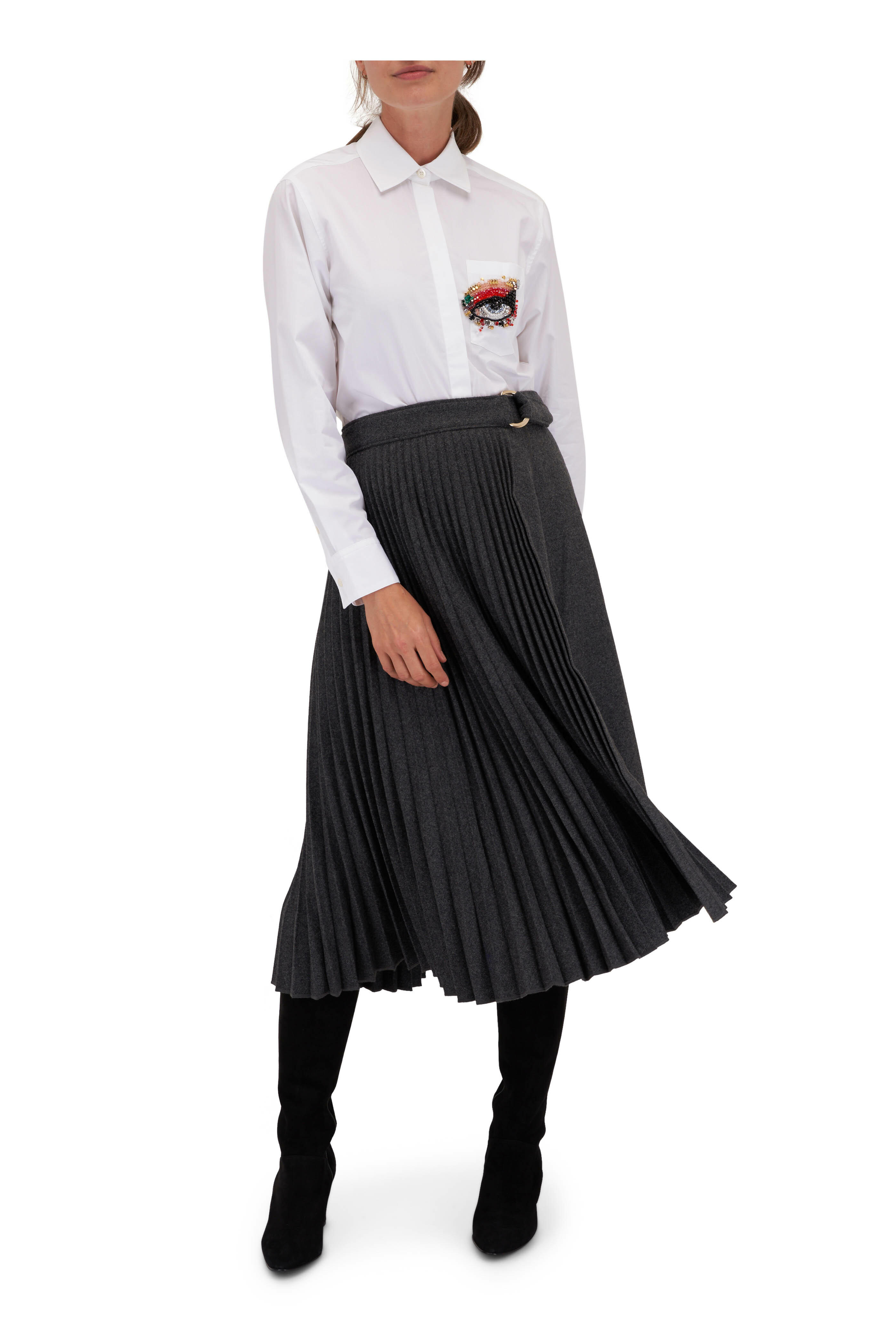 3.1 Phillip Lim - Eye Love NY White Button Down Shirt