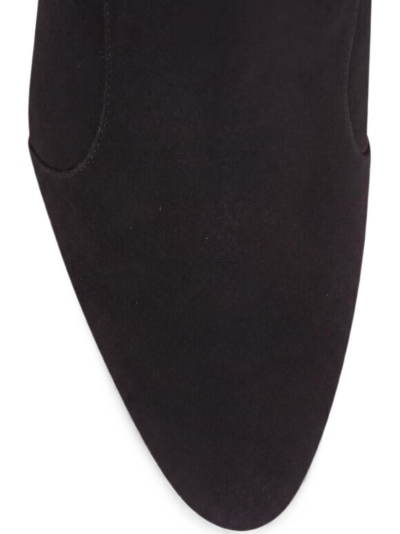 Manolo Blahnik Myconia Black Suede Bootie, 50mm - view 6