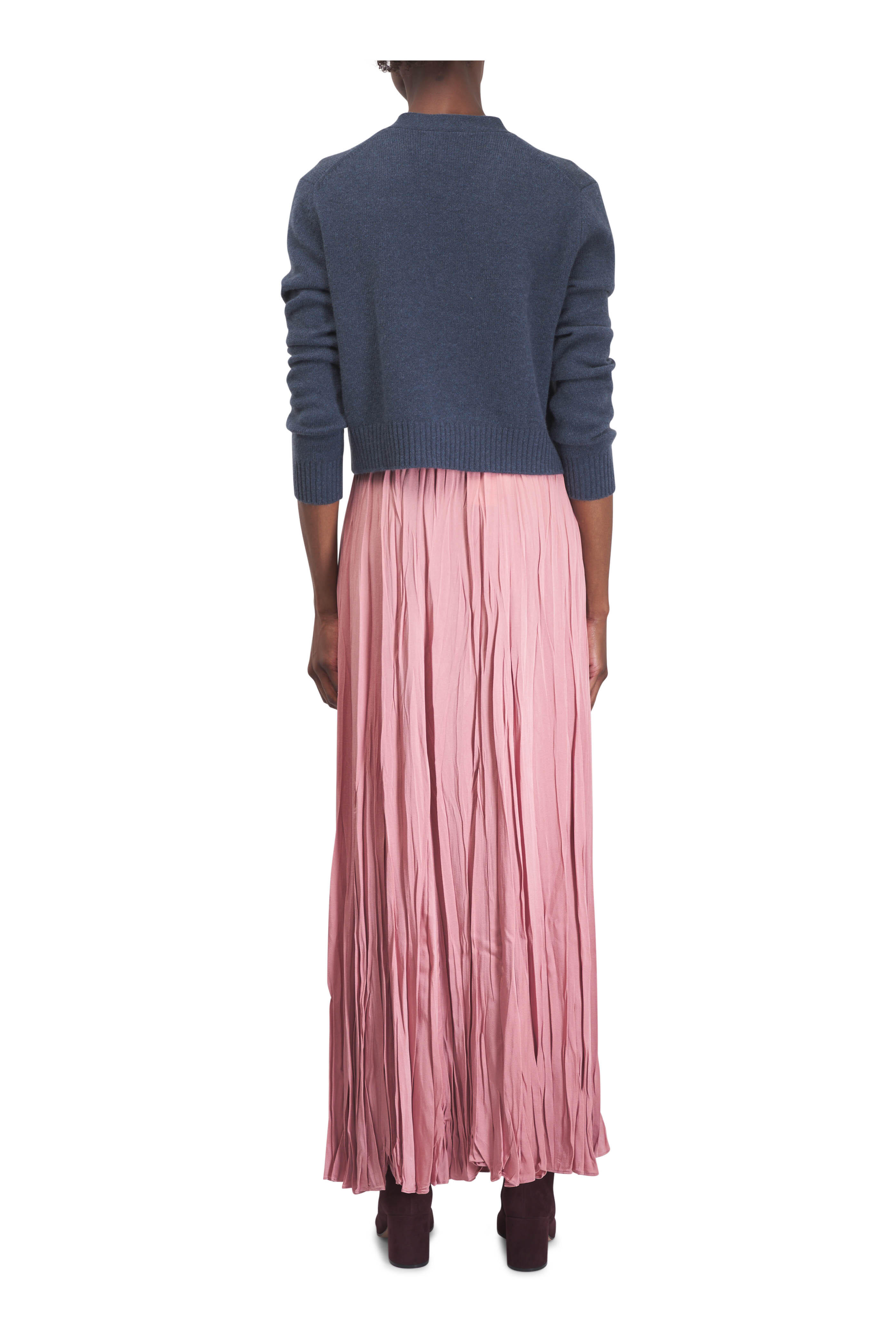 Michael Kors Collection - Rosette Crushed Techno Charmeuse Maxi Skirt