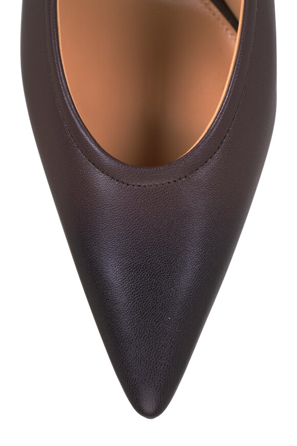 Arteana Brera Brown Leather Block Pump, 75mm - view 4