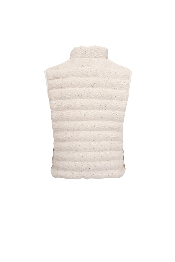 Brunello Cucinelli Sparkling Cotton Paillette Down Vest - view 3