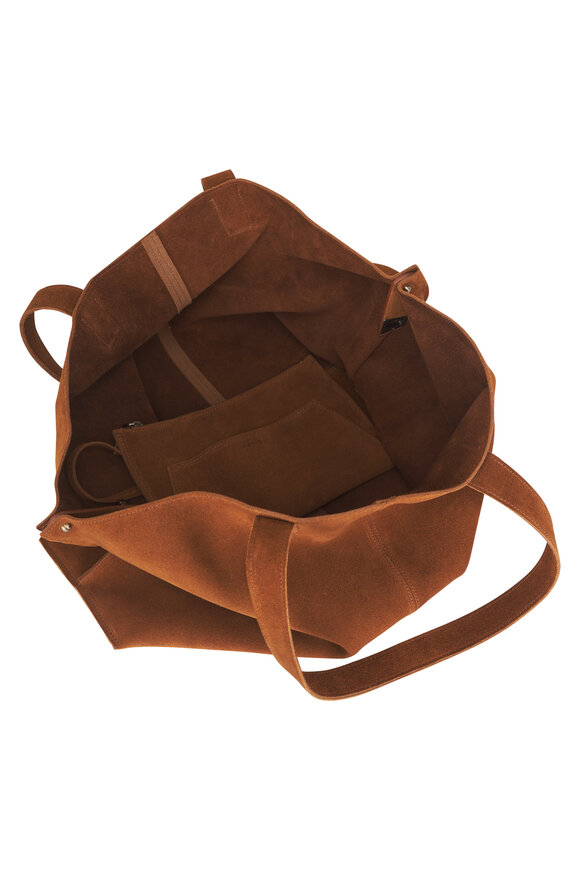 Akris Medium Ai Cuoio Suede Shoulder Tote - view 6