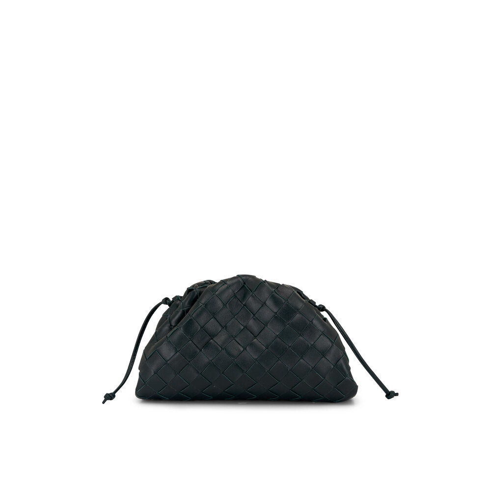 Bottega Veneta - Mini Pouch Inkwell Leather Crossbody Clutch
