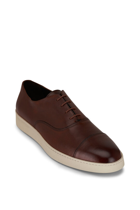 To Boot New York Bosley Brown Leather Sneaker 