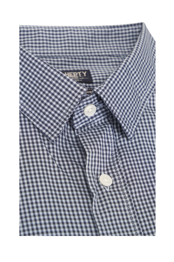 Faherty Brand Movement™ Blue Gingham Sport Shirt - view 4
