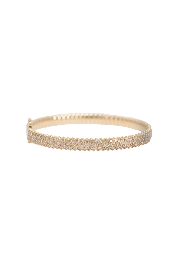 Genevieve Lau 14k Yellow Gold Champagne Diamond Berlin Bracelet
