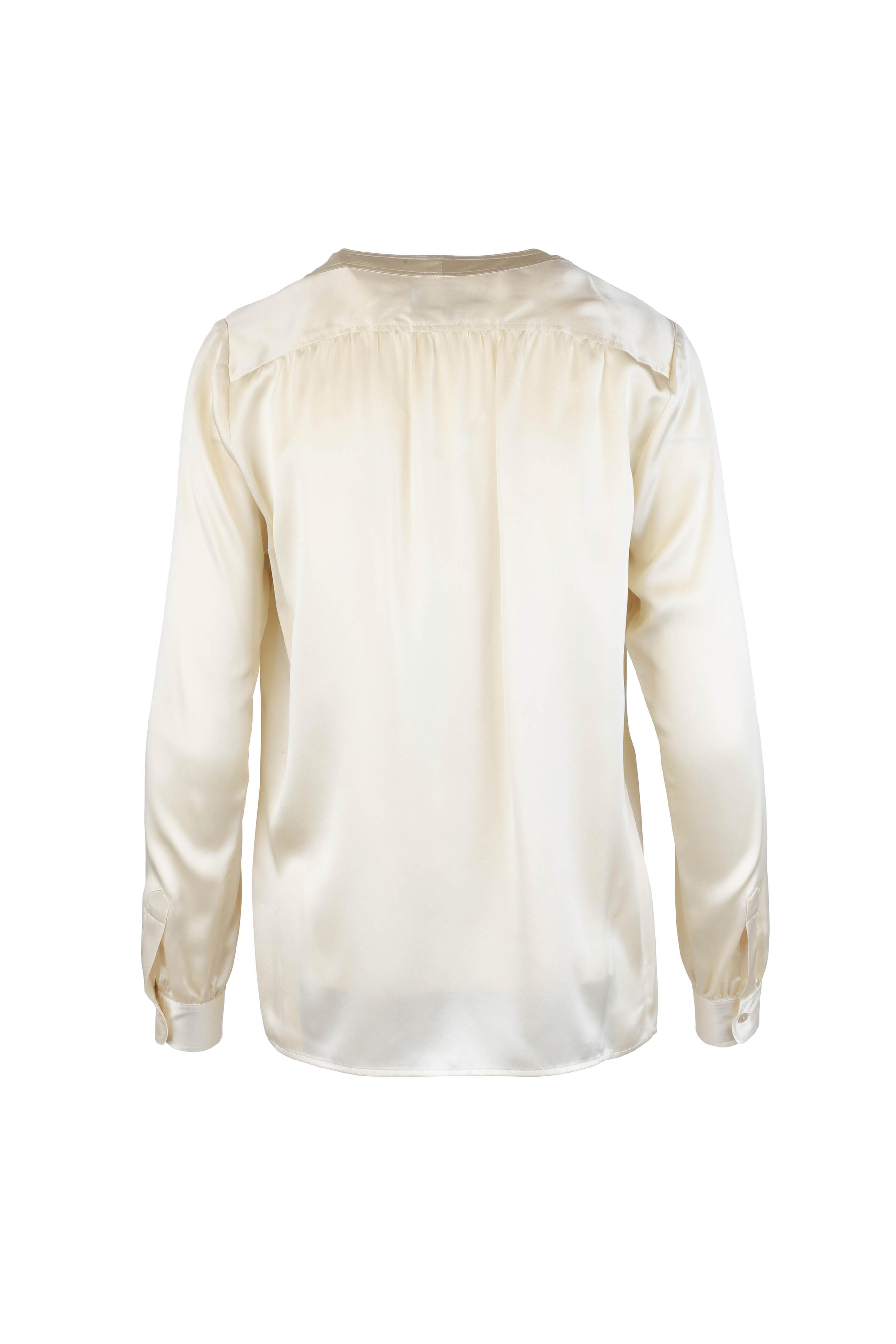 Nili Lotan - Elsie Champagne Silk Blouse | Mitchell Stores