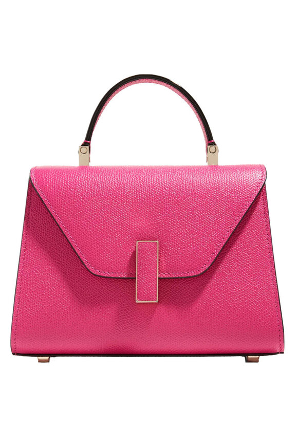 Valextra Iside Mirco Top Handle Bag in Bubblegum