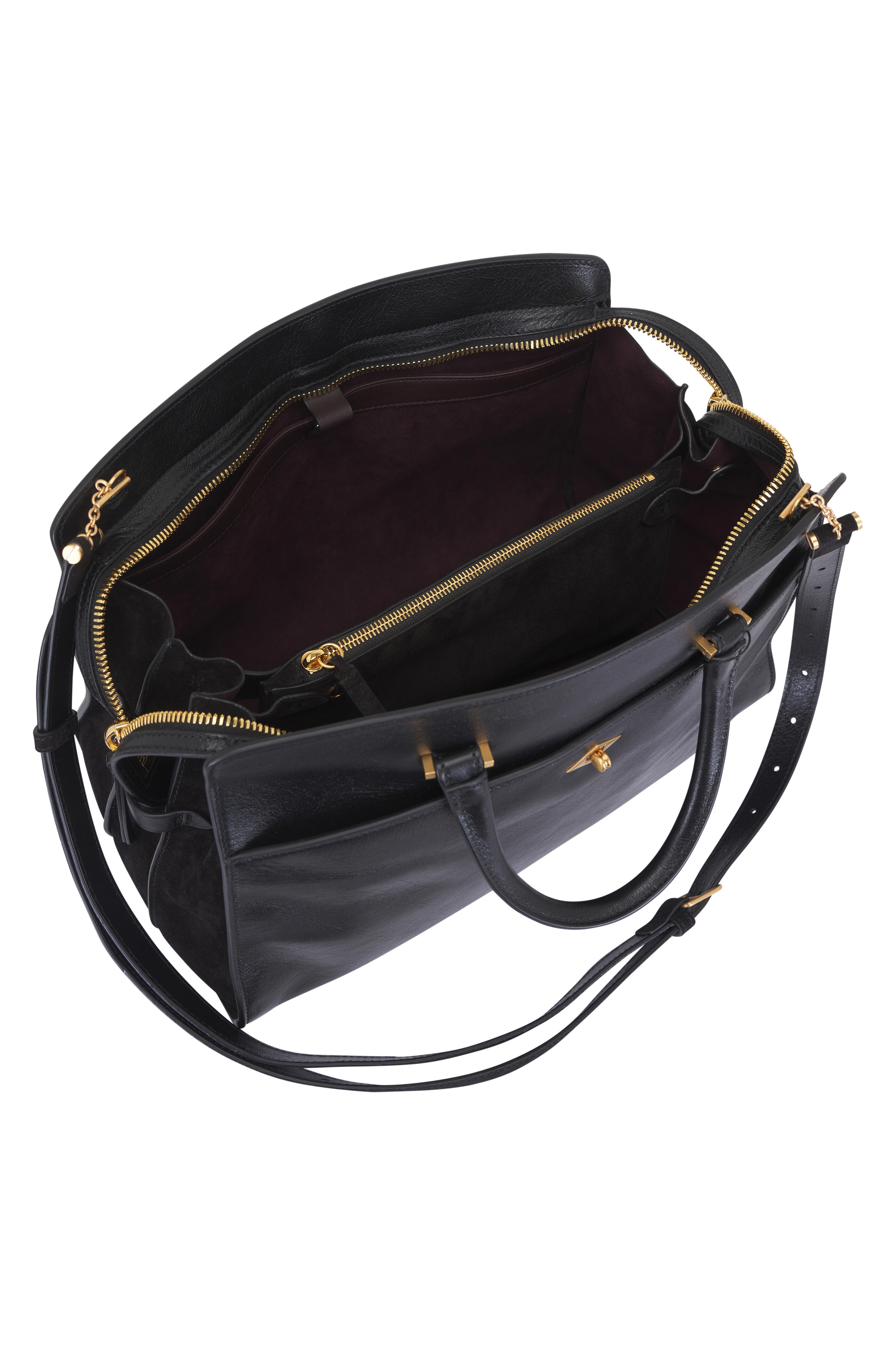 Métier - Private Eye Elvis Black Leather Satchel