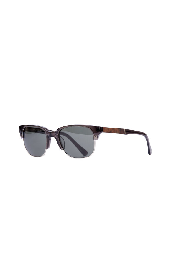 Shwood - Newport Black & Mahogany Polarized Sunglasses