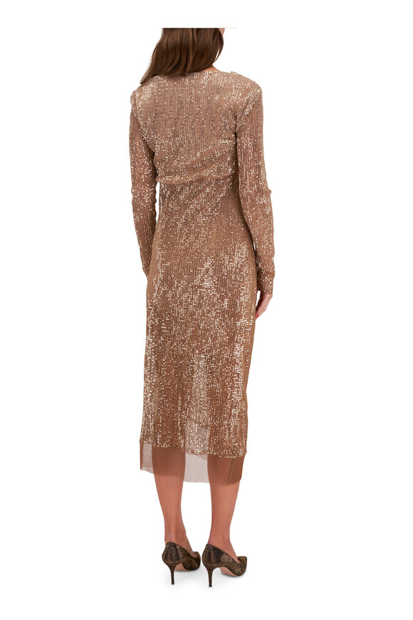 Dorothee Schumacher - Shimmering Dreams Gold Sequin Layered Dress