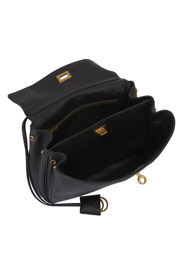 Balenciaga Small Rodeo Black Leather Top Handle Bag - view 7