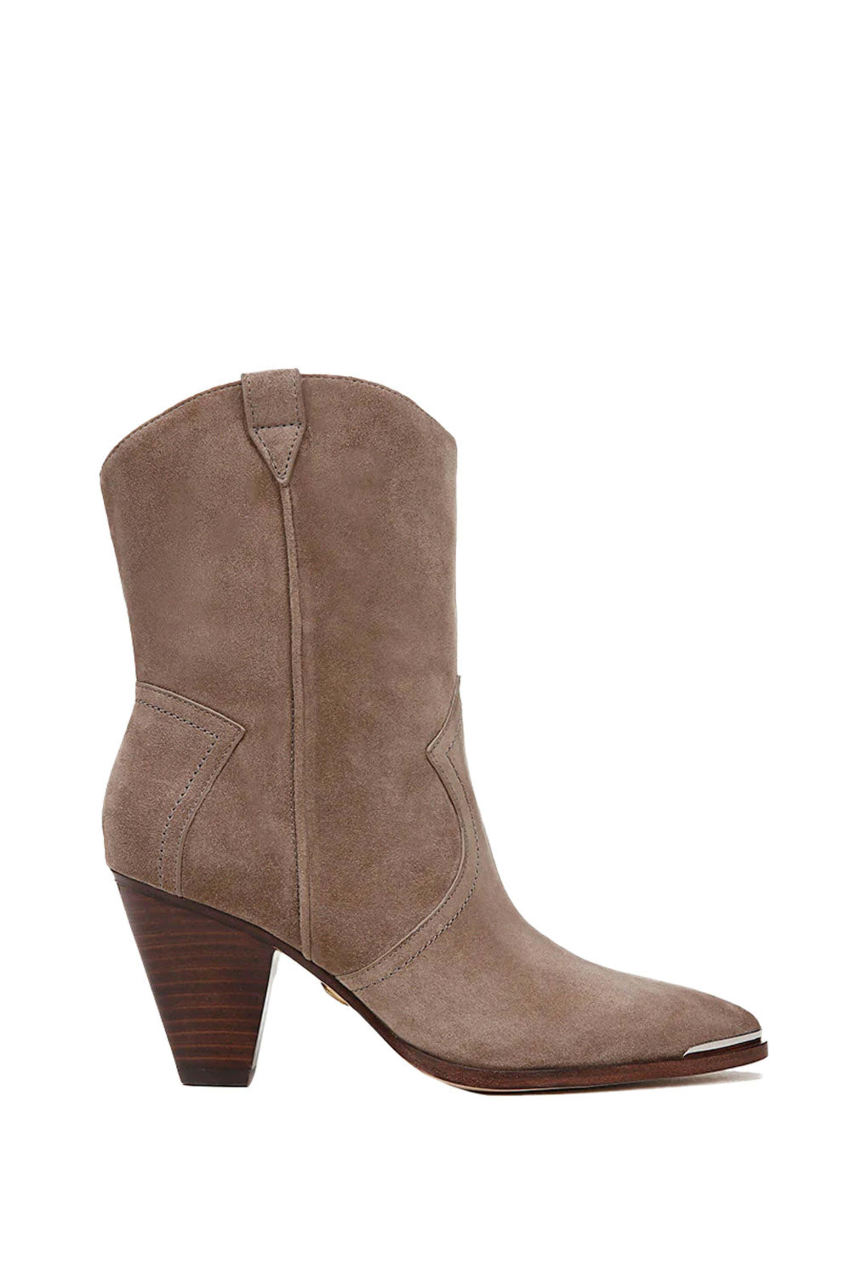 Veronica Beard - Cody Suede Western Bootie in Coco