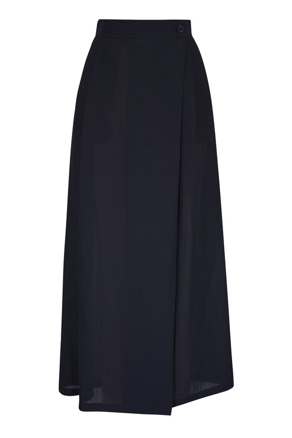 Brunello Cucinelli - Purple Ash Organza Pleated Midi Skirt