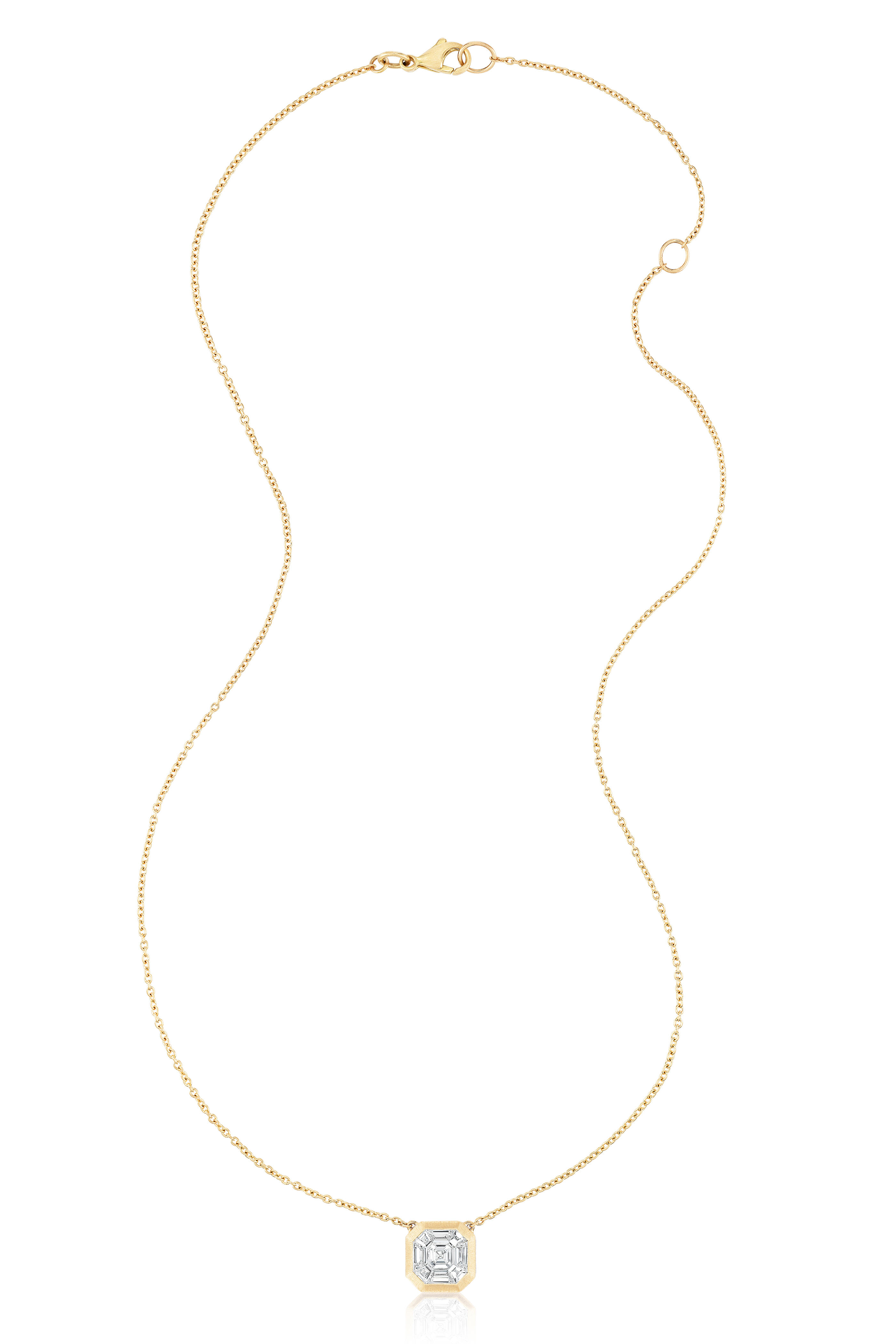 Nam Cho - 18k Yellow Gold White Diamond Mosaic Necklace