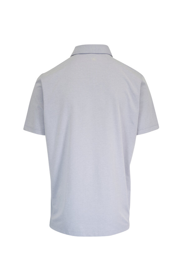 Peter Millar Albatross Gale Gray Piqué Polo - view 6