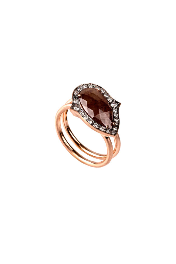 Sylva & Cie - 14K Rose Gold Rough Diamond Ring