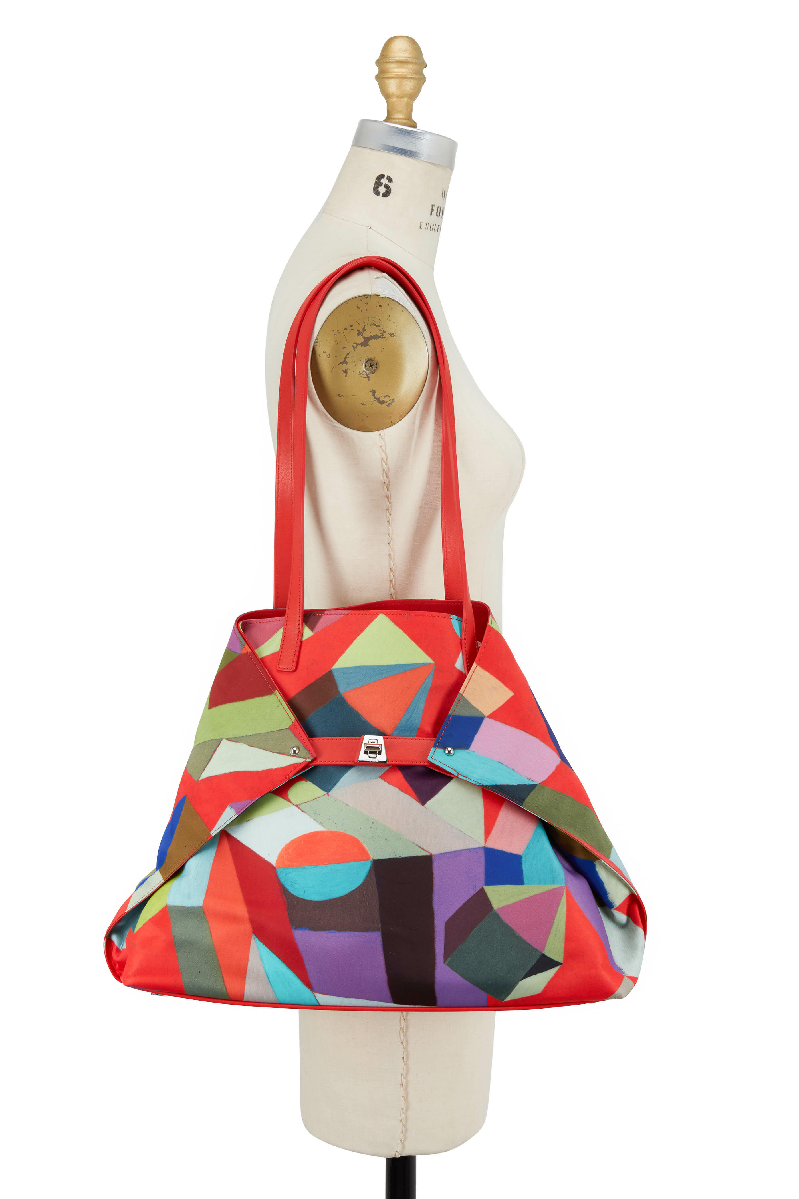 Akris - AI Multicolor Leather Medium Shoulder Bag